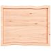 Piano per Tavolo 80x60x (2-4) cm Rovere Non Trattato Bordi Vivi - Foto miniatura 3