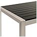 Tavolo Da Giardino Alluminio Anodizzato Nero E Argento 180 X 90 Cm Vernio - Foto miniatura 7