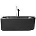 Vasca Da Bagno Angolare Gocta Lato Destro 170 X 80 Cm Nero - Foto miniatura 2