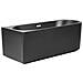 Vasca Da Bagno Angolare Gocta Lato Destro 170 X 80 Cm Nero - Foto miniatura 5