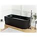 Vasca Da Bagno Angolare Gocta Lato Destro 170 X 80 Cm Nero - Foto miniatura 1