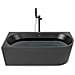 Vasca Da Bagno Angolare Gocta Lato Destro 170 X 80 Cm Nero - Foto miniatura 7