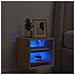 Mobile Tv A Parete Con Luci Led Rovere Sonoma 30x28,5x30 Cm - Foto miniatura 3