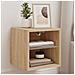 Mobile Tv A Parete Con Luci Led Rovere Sonoma 30x28,5x30 Cm - Foto miniatura 1