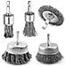 Set Versatile Di 5 Spazzole Metalliche In Acciaio Inossidabile Per Trapano - Foto miniatura 1