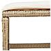 Set da Pranzo da Giardino 17 pz con Cuscini Beige in Polyrattan - Foto miniatura 6
