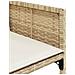 Set da Pranzo da Giardino 17 pz con Cuscini Beige in Polyrattan - Foto miniatura 9