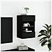 Mobile TV a Parete con Luci LED Nero 40x30x60,5 cm - Foto miniatura 9