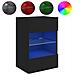 Mobile TV a Parete con Luci LED Nero 40x30x60,5 cm - Foto miniatura 1