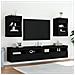 Mobile TV a Parete con Luci LED Nero 40x30x60,5 cm - Foto miniatura 10