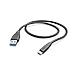 Usb-a To Usb-c Quick Charging Cable, Usb 2.0, 1.5 Metre, Black - Foto miniatura 1