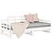 Dormeuse Estraibile Bianca Legno Massello Di Pino 2x (90x200) Cm - Foto miniatura 5