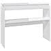 Lusso Casadino -  Tavolino Consolle Bianco Lucido 102x30x80 Cm Legno Multistrato - Foto miniatura 1