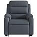 Poltrona Alzapersona Reclinabile Grigio Scuro In Velluto - Foto miniatura 7