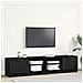 Mobile TV  2 pezzi Nero Rovere 80x35x36,5 cm Legno ingegnerizzato - Foto miniatura 2