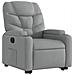 Poltrona Reclinante Alzapersona Elettrica Grigio Chiaro Tessuto - Foto miniatura 4