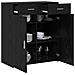 Armadio da stoccaggio Rovere Nero 80x42.5x93.5 cm Legno ingegnerizzato - Foto miniatura 3