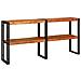 Tavolo consolle 160x33x75 cm acacia grezza solida - Foto miniatura 1