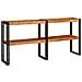 Tavolo consolle 160x33x75 cm acacia grezza solida - Foto miniatura 2