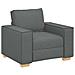 Poltrona Divano Grigio Scuro 60 cm Tessuto - Foto miniatura 1
