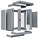 WGX-1506GR.G1 rack 15U Da parete Grigio - Foto miniatura 2
