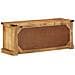 Panchina vitaXL 110x38x45 cm Legno Massello di Mango Grezzo - Foto miniatura 6