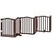 Cancello Cani Pieghevole Rovere Marrone 6 Pannelli 300cm Pioppo - Foto miniatura 1