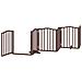 Cancello Cani Pieghevole Rovere Marrone 6 Pannelli 300cm Pioppo - Foto miniatura 4