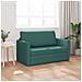Divano letto Verde scuro 124 x 71 x 78 cm Tessuto - Foto miniatura 3