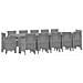 Set da Pranzo per Giardino 13 pcs Grigio chiaro Poly Rattan - Foto miniatura 1