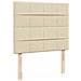 Struttura Letto Pouf con Materasso Crema 120x200 cm in Tessuto - Foto miniatura 9
