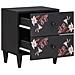 Comodino con cassetto 2 pcs Marrone 40 x 33,5 x 46 cm - Foto miniatura 2