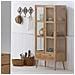 Appendino In Legno E Metallo Nero Con 3 Ganci 60x5x28h - Foto miniatura 2