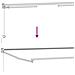 Tenda retrattile manuale con LED Blu e Bianco 3,5 x 2,5 m - Foto miniatura 9