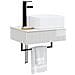 Lavabo da Parete Bianco Lucido 50 x 41 x 39 cm - Foto miniatura 6