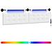 Testiera sospesa Con luce LED Bianco Tessuto - Foto miniatura 1
