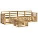 Set di divani da esterno 5 pcs Bianco Legno di Acacia Massello - Foto miniatura 1