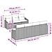 Set Divano da Giardino con cuscino 8 pcs Nero polyrattan - Foto miniatura 8