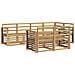 Set di divani da esterno 7 pcs Bianco 247 x 128,5 x 73 cm - Foto miniatura 1
