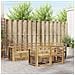 Set di divani da esterno 7 pcs Bianco 247 x 128,5 x 73 cm - Foto miniatura 2