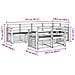 Set di divani da esterno 7 pcs Bianco 247 x 128,5 x 73 cm - Foto miniatura 6