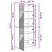 Set di armadi 2 pcs 66 x 34,5 x 89,5 cm Legno ingegnerizzato - Foto miniatura 9
