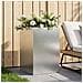 Vaso da giardino Argento 50 x 50 x 75 cm Acciaio zincato - Foto miniatura 2