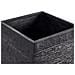 Vaso Da Fiori Rettangolare 40 X 40 X 77 Cm Nero Dion - Foto miniatura 20