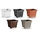 Fioriera Fioriere Vaso Quadro Quadrato In Plastica 45x45x36h Col. Terracotta Anthea - Foto miniatura 2