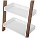 Scaffale Libreria Marrone E Bianco Mobile Trio - Foto miniatura 21