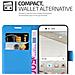 Custodia Compatibile Con Huawei P10 In Pastello Blu - Coperchio Protettiva Con Chiusura Magnetica, Funzione Stand E Tasca Per Le Carte - Foto miniatura 3