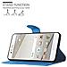 Custodia Compatibile Con Huawei P10 In Pastello Blu - Coperchio Protettiva Con Chiusura Magnetica, Funzione Stand E Tasca Per Le Carte - Foto miniatura 4