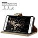 Custodia Compatibile Con Huawei P8 Lite 2015 In Marrone Cappuccino - Coperchio Protettiva Con Chiusura Magnetica, Funzione Stand E Tasca Per Le Carte - Foto miniatura 3
