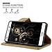 Custodia Compatibile Con Huawei P8 Lite 2015 In Marrone Cappuccino - Coperchio Protettiva Con Chiusura Magnetica, Funzione Stand E Tasca Per Le Carte - Foto miniatura 9